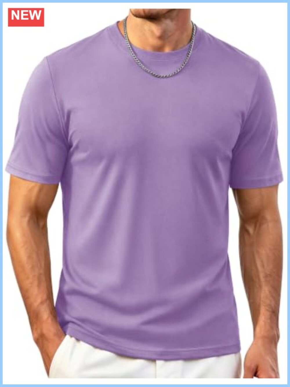 Mens Cotton Crew Neck T-Shirts 3-Pack Short Sleeve Casual